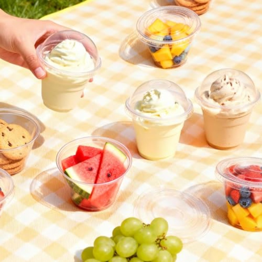 200 Pack 9 oz Clear Plastic Cu - Plastic Dome Clear 리뷰 및 가격