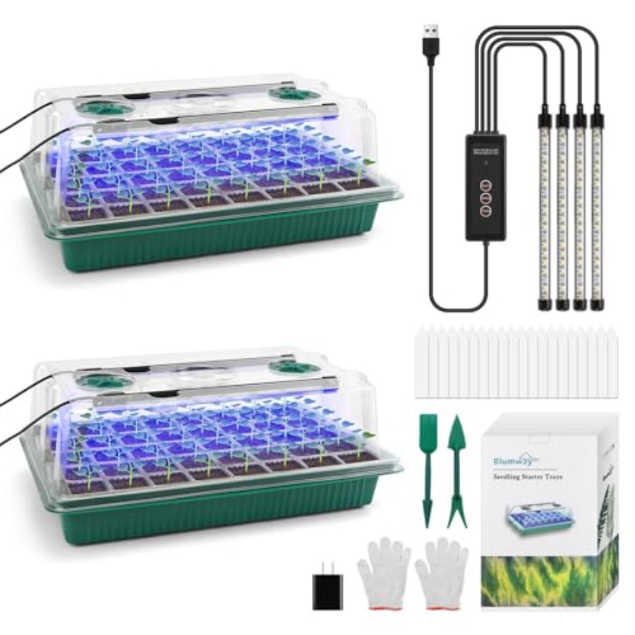 Seed Starter Tray with Grow Li - Humidity Dome Kit 리뷰 및 가격