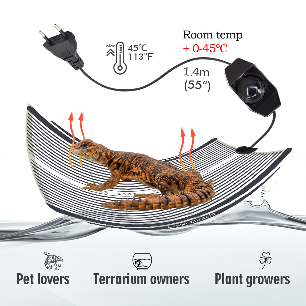 5W 15W 25W 35W Graphene Reptil - Heat Mat Seedling 리뷰 및 가격