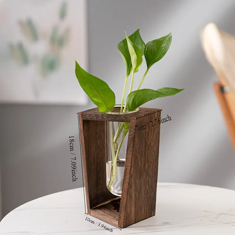 Modern Wood Propagation Vase - - Propagation Station Vase 리뷰 및 가격