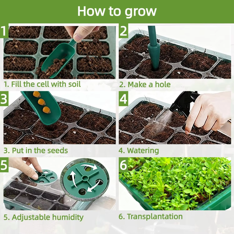Seed Starter Tray Mini Greenho - Humidity Dome Kit 리뷰 및 가격