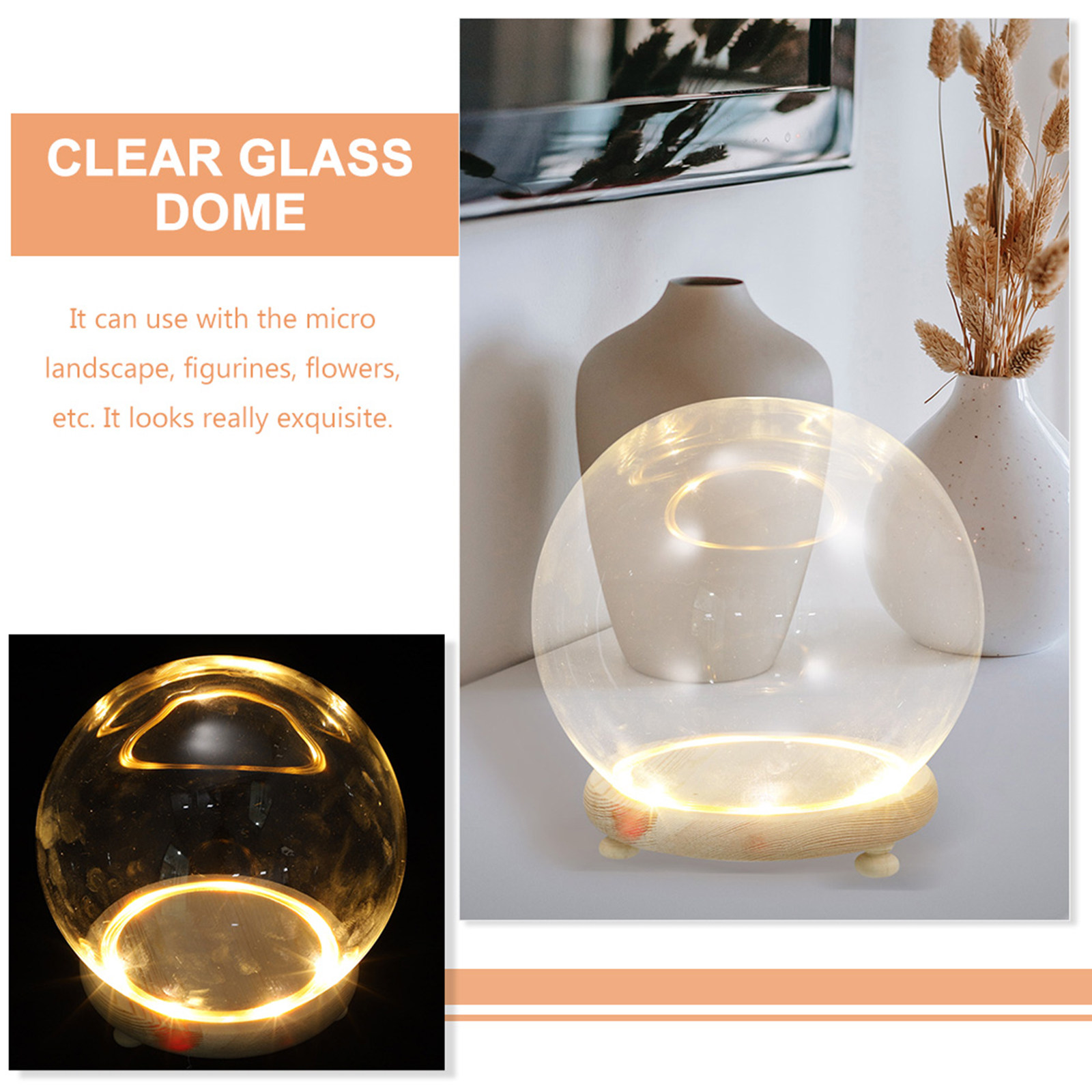 Clear Glass Dome Display Cover - Plastic Dome Clear 리뷰 및 가격