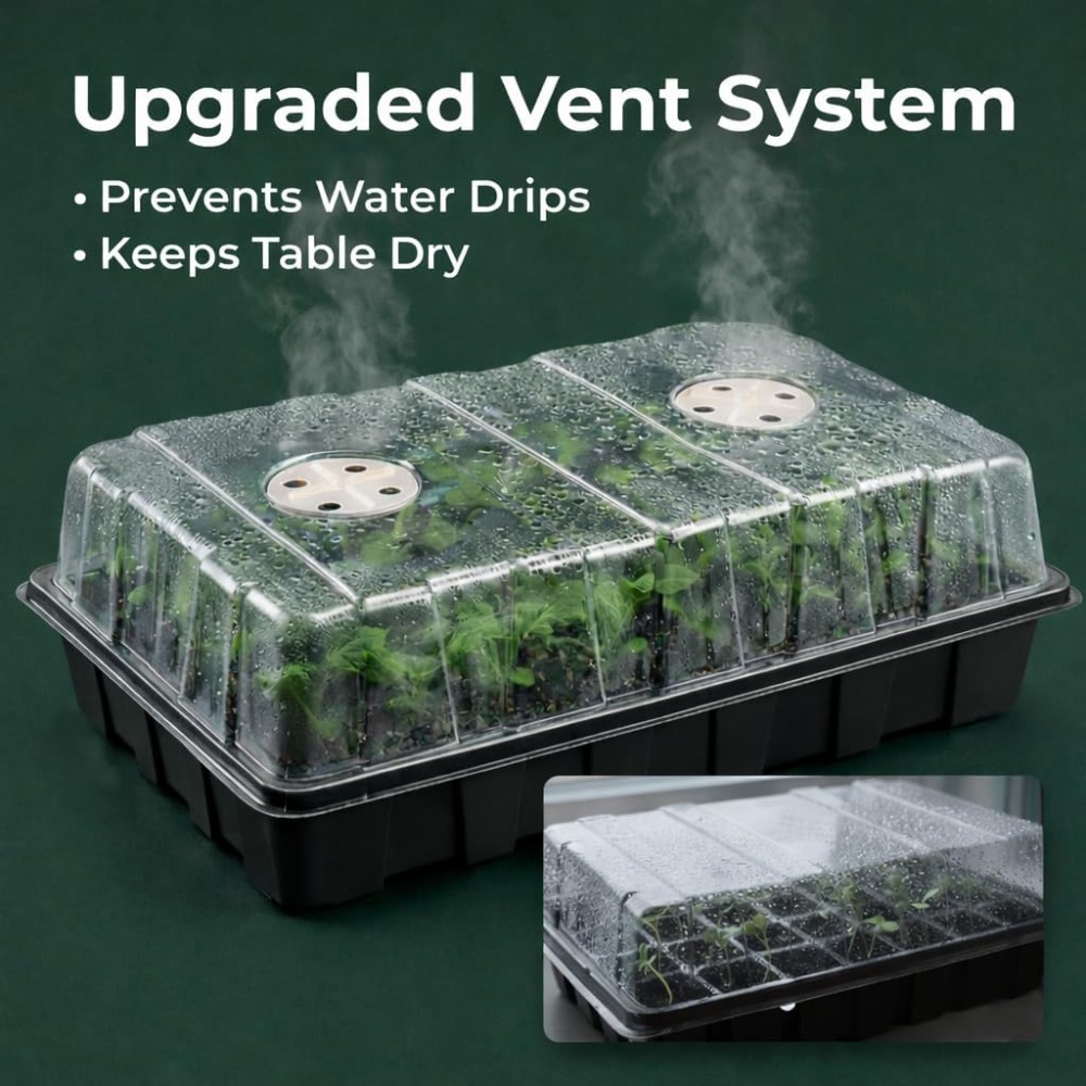 5-Set Seed Starter Tray Kits,  - Humidity Dome Kit 리뷰 및 가격