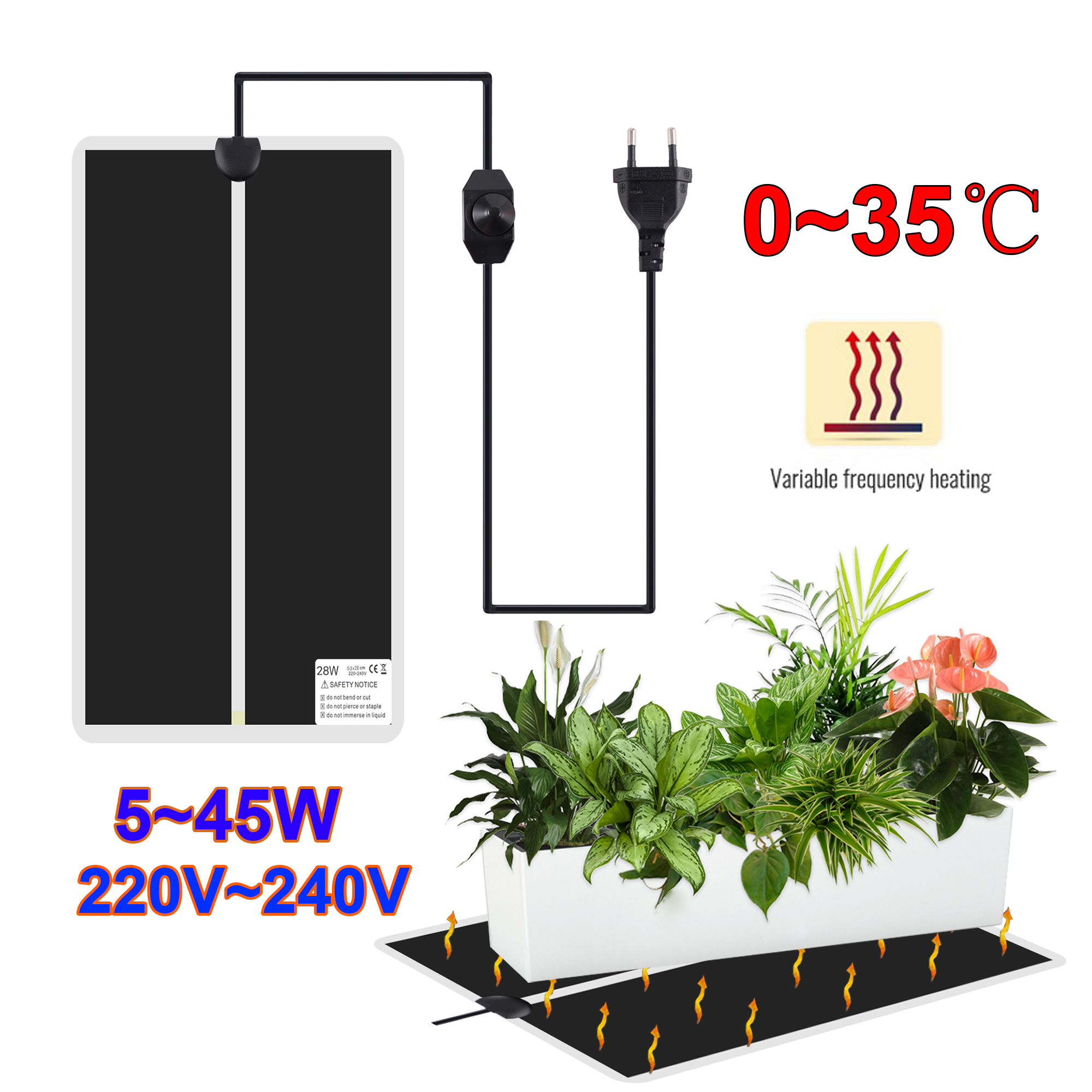 5~45W Seedling Heat Mat 220V~2 - Heat Mat Seedling 리뷰 및 가격