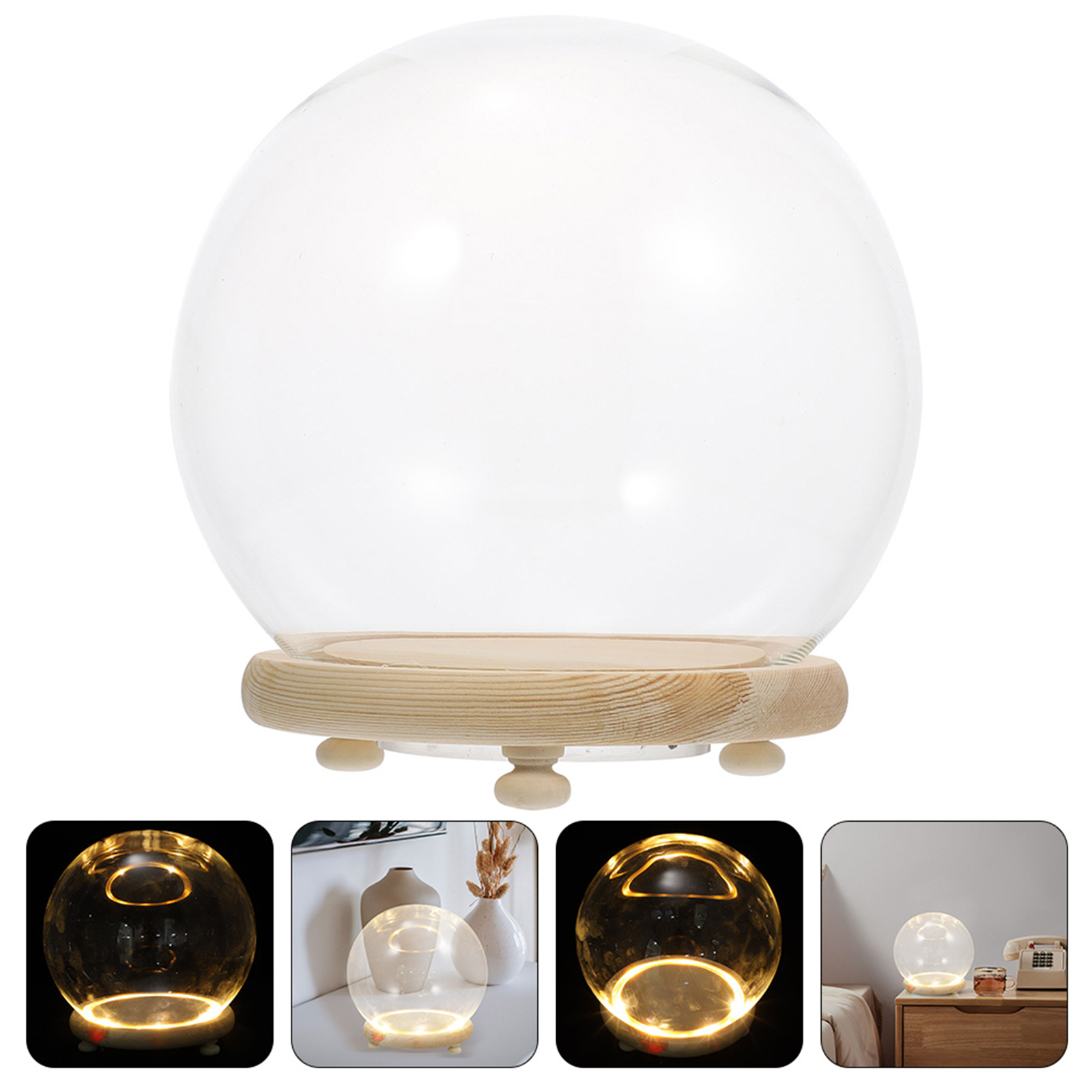 Eternal Flower Glass Cover Cle - Plastic Dome Clear 리뷰 및 가격