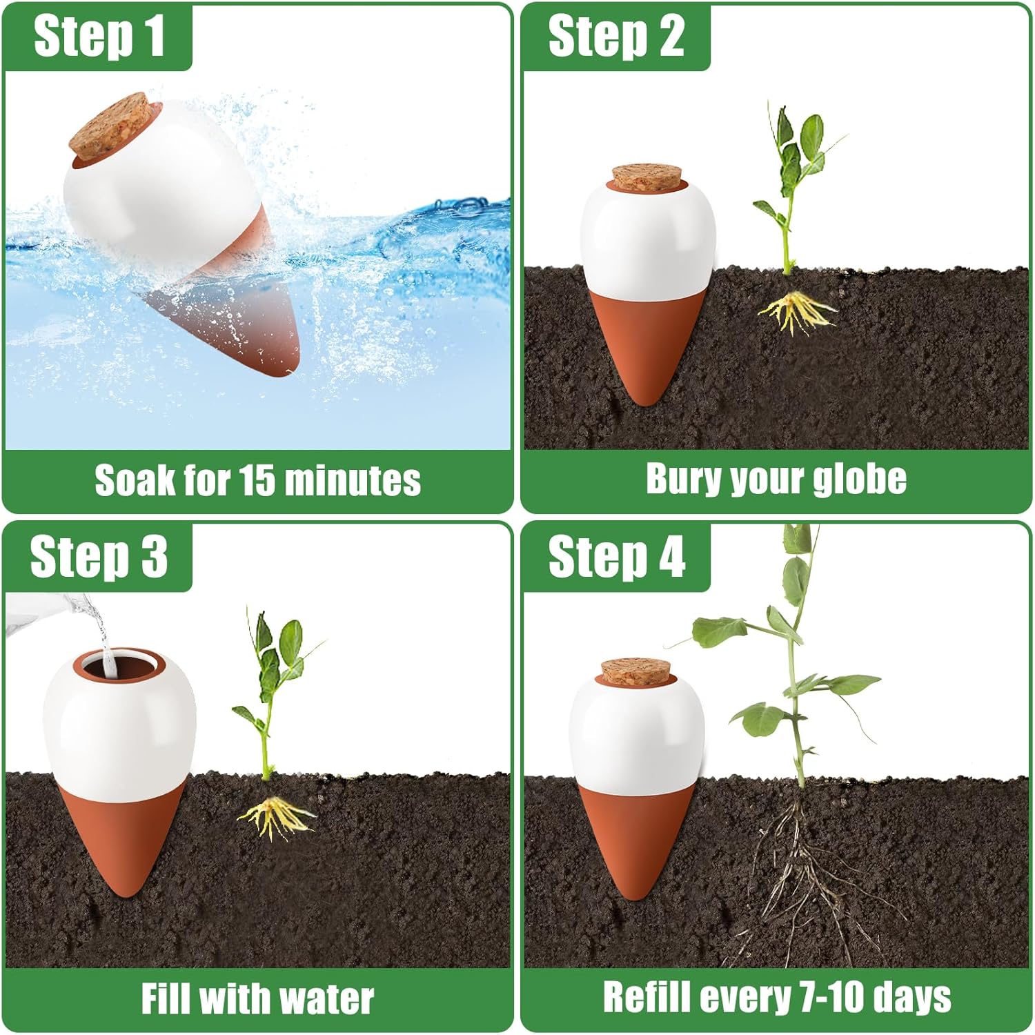 Terracotta Watering Spikes,Sel - Self Watering Insert 리뷰 및 가격