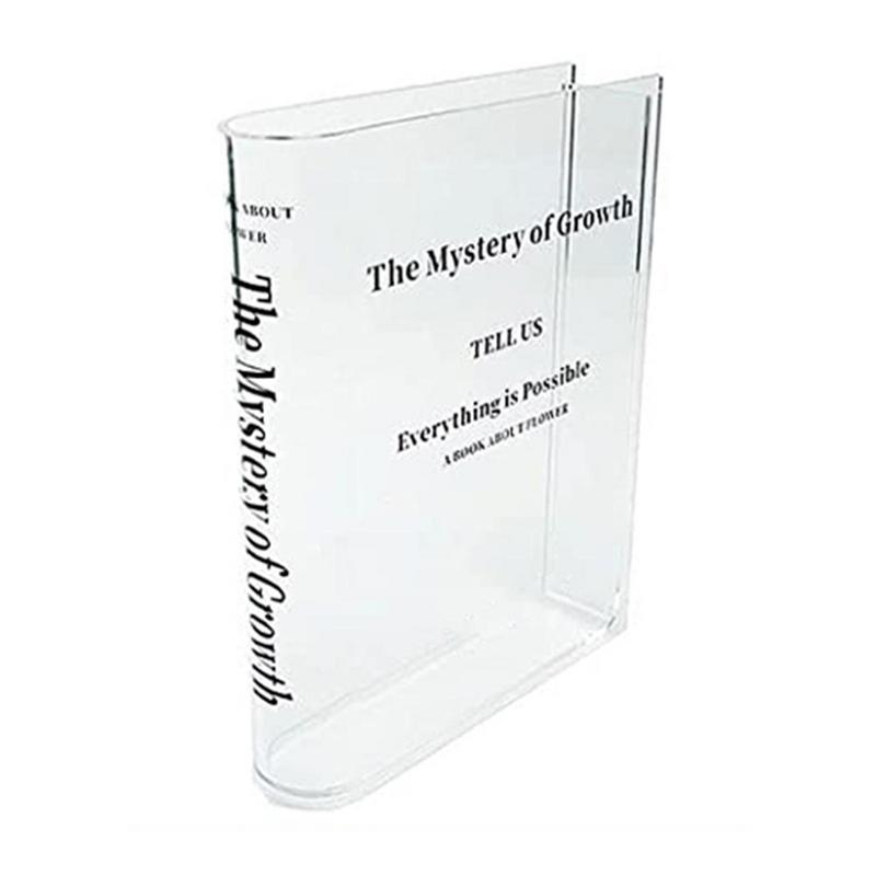 Clear Book Vase Aesthetic Acry - Propagation Station Vase 리뷰 및 가격