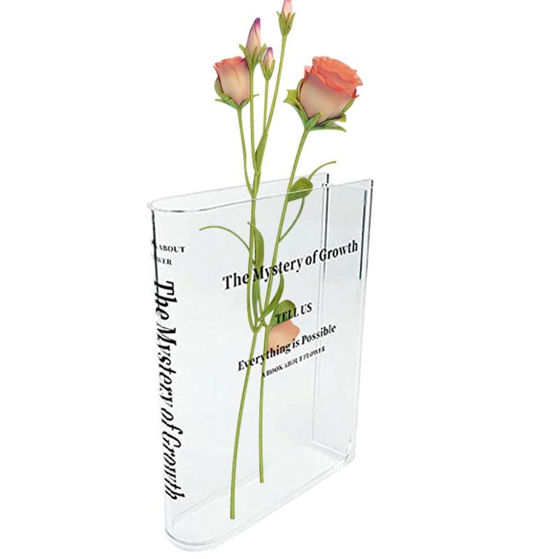 Clear Book Vase Aesthetic Acry - Propagation Station Vase 리뷰 및 가격
