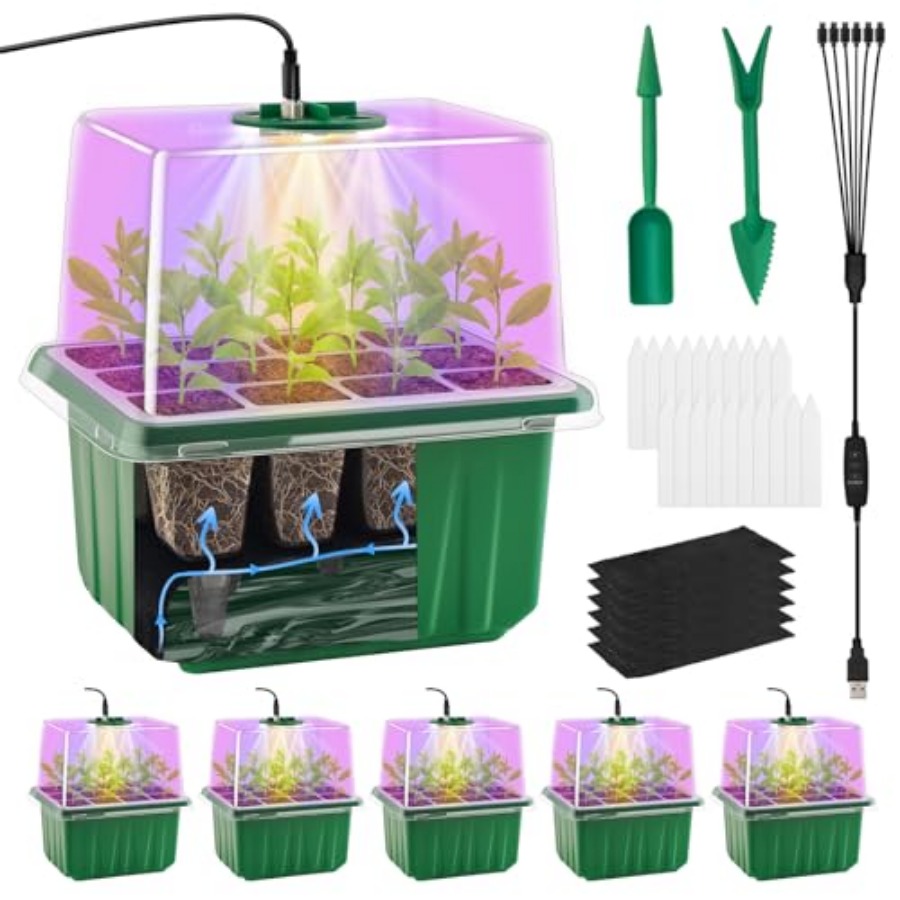 Seed Starter Tray with Light,  - Humidity Dome Kit 리뷰 및 가격