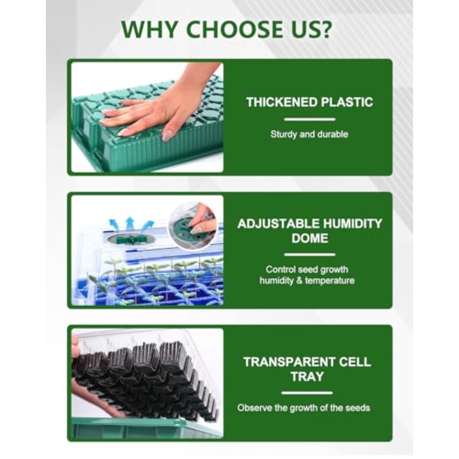 Seed Starter Kit with Grow Lig - Humidity Dome Kit 리뷰 및 가격