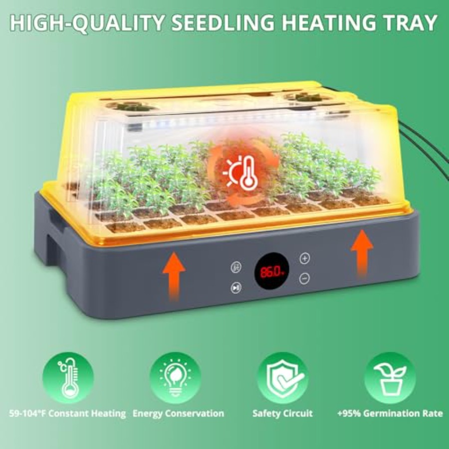 Seed Starter Tray with Grow Li - Humidity Dome Kit 리뷰 및 가격