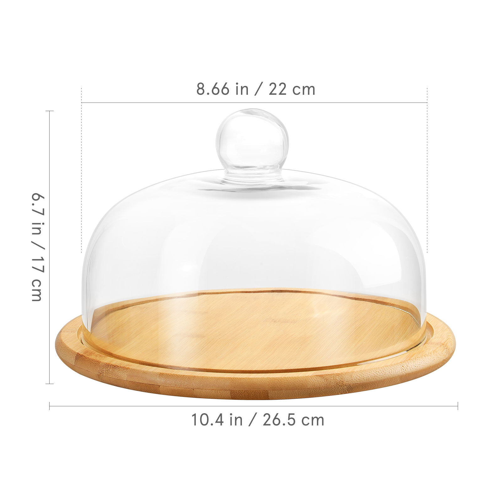 1Set Cake Holder Glass Dome Co - Plastic Dome Clear 리뷰 및 가격