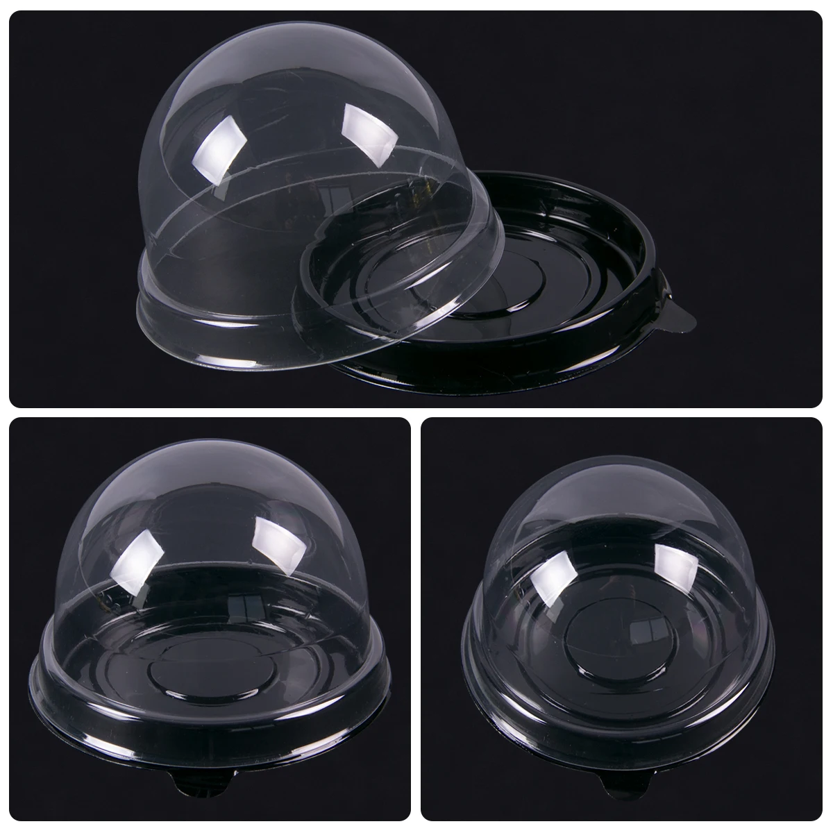 50pcs Clear Plastic Mini Cupca - Plastic Dome Clear 리뷰 및 가격