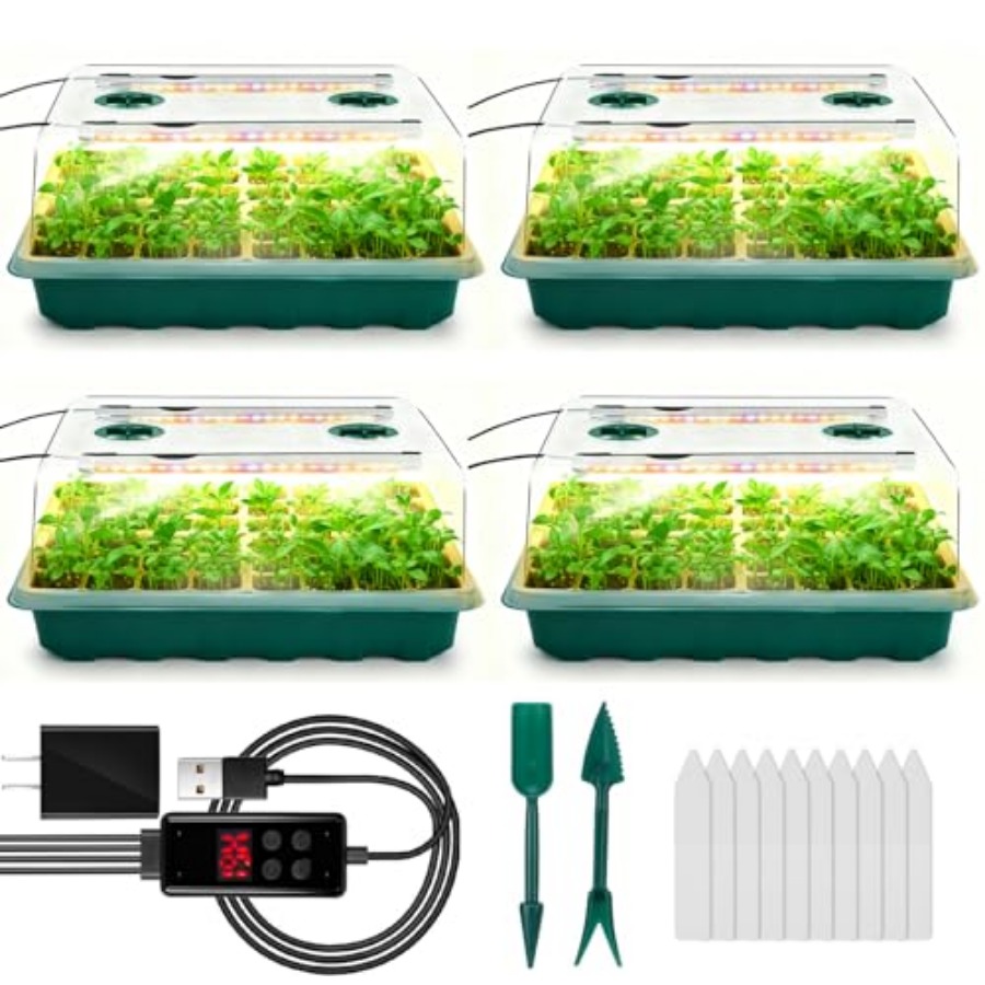 Seed Starter Tray with Grow Li - Humidity Dome Kit 리뷰 및 가격