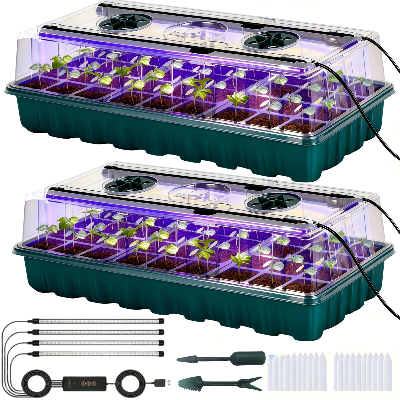2PCS 72-Cell Seed Growing Kit  - Humidity Dome Kit 리뷰 및 가격