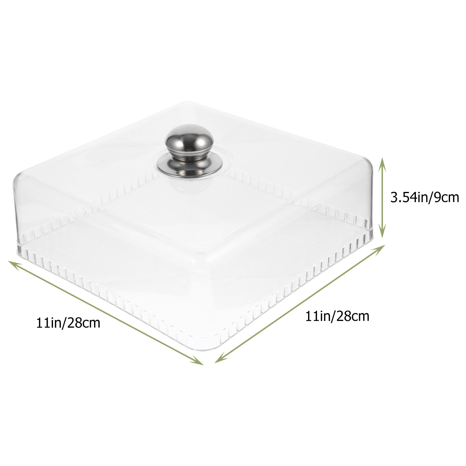 Square Glass Cake Dome Buffet  - Plastic Dome Clear 리뷰 및 가격