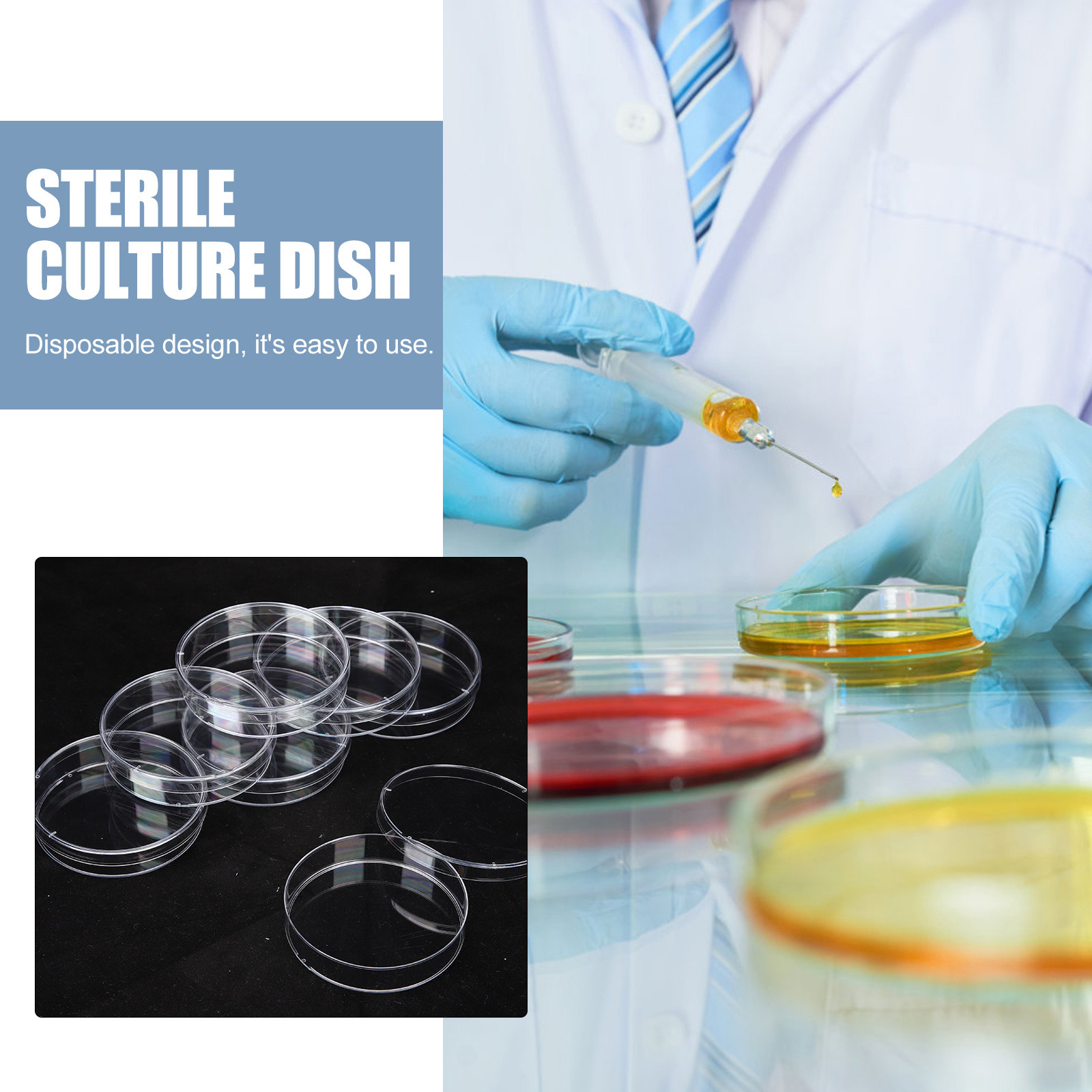 30Pcs Petri Dishes Plastic Cle - Agar Tissue Culture 리뷰 및 가격