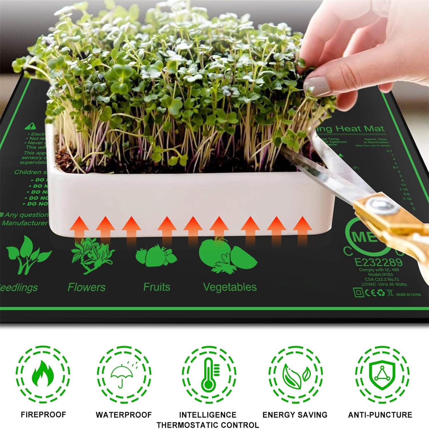 Seedling Heat Mat 10/25/50CM I - Rooting Gel Clone 리뷰 및 가격